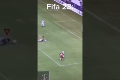 Fifa 23 who could score this goal in real life? #fifa23 #gaming #trending #gameplay