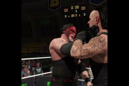 Undertaker Reverses Kane Smack__WWE 2K23