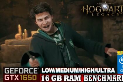 Hogwarts Legacy BENCHMARKS GTX 1650 / 16GB RAM ULTRA SETTINGS 60FPS