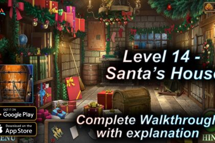 Tricky Doors Level 14 Santa's House Complete Gameplay Walkthrough with Explanation